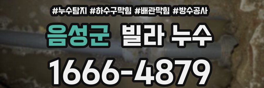 음성군 빌라 누수