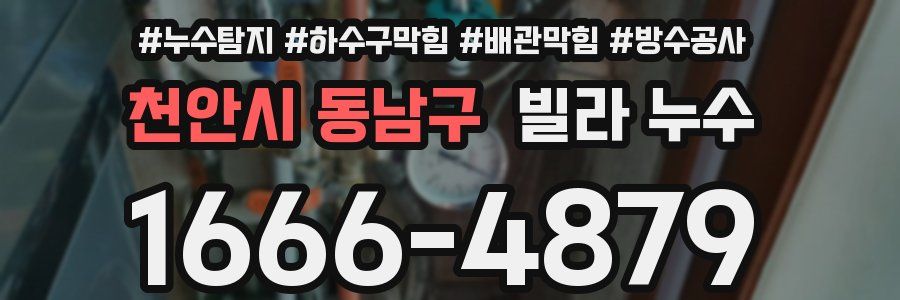 천안시 동남구 빌라 누수