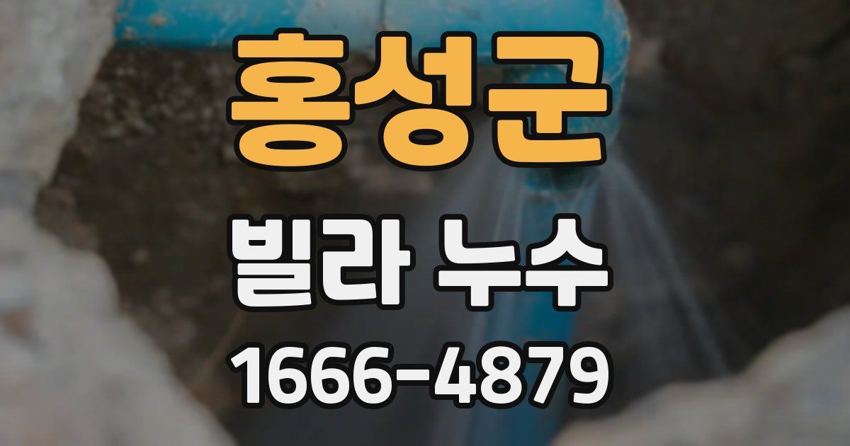 홍성군 빌라 누수