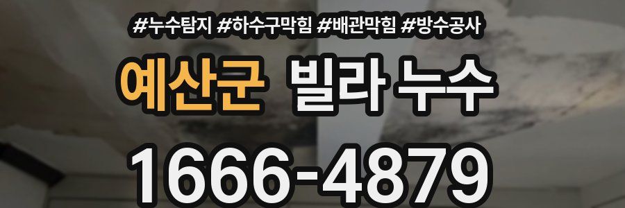 예산군 빌라 누수