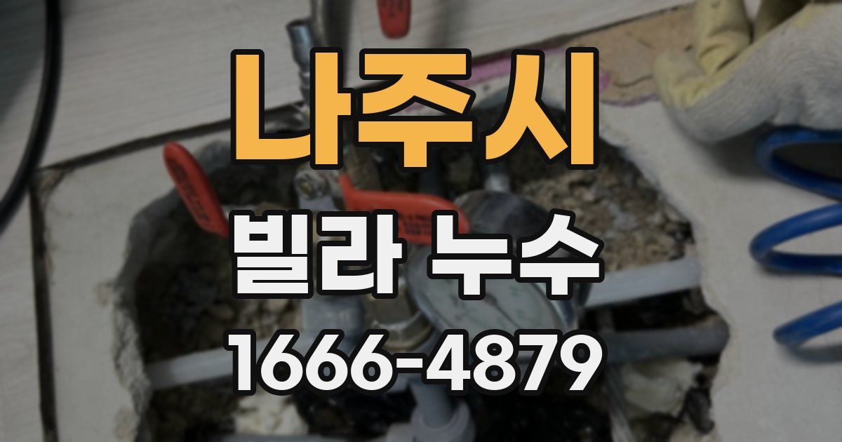 나주시 빌라 누수