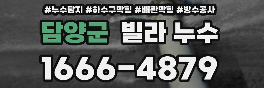 담양군 빌라 누수