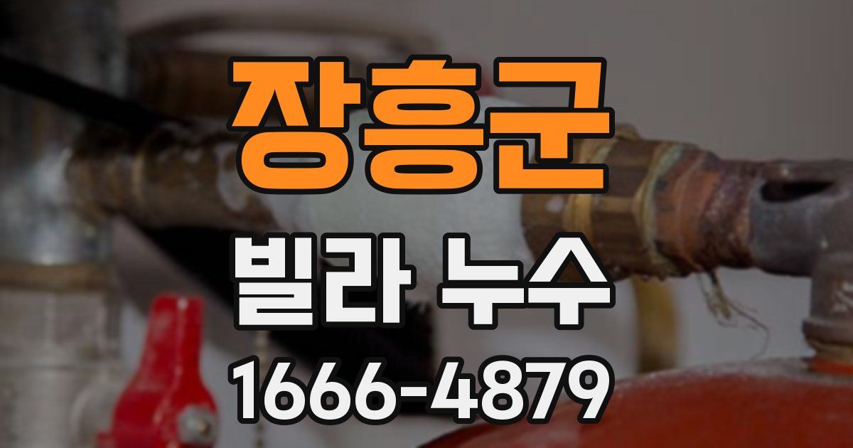 장흥군 빌라 누수
