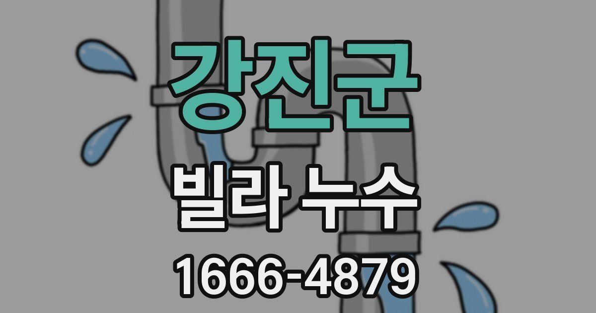 강진군 빌라 누수