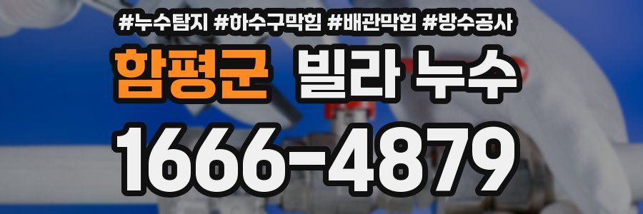 함평군 빌라 누수