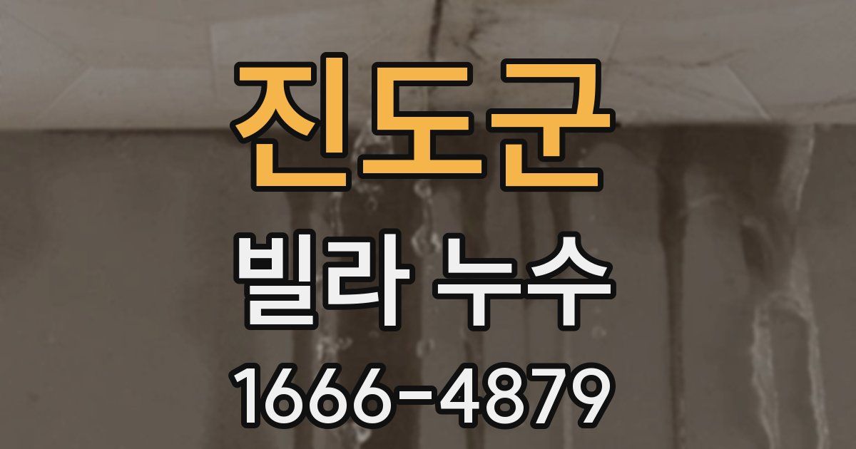 진도군 빌라 누수