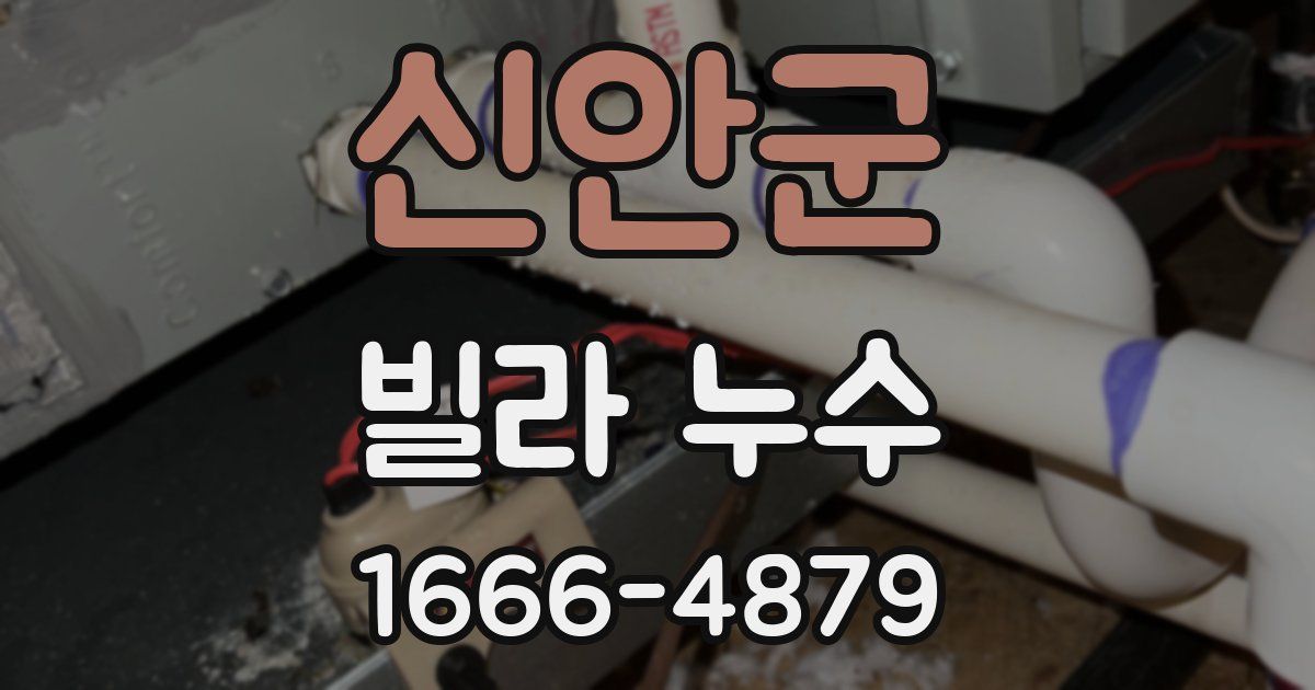 신안군 빌라 누수