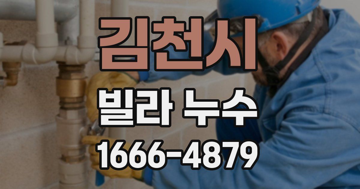 김천시 빌라 누수
