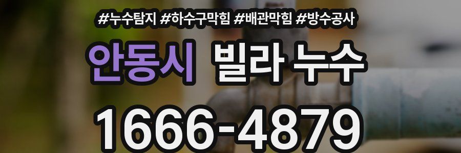 안동시 빌라 누수