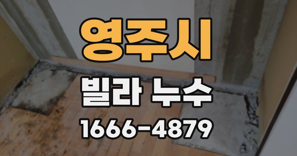 영주시 빌라 누수