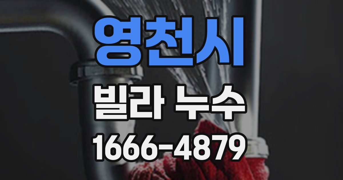 영천시 빌라 누수