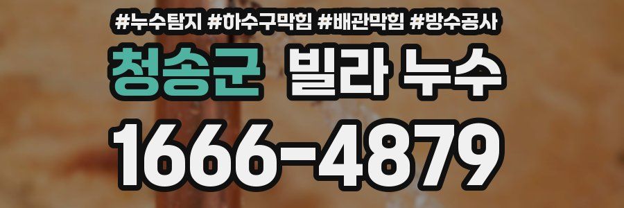 청송군 빌라 누수