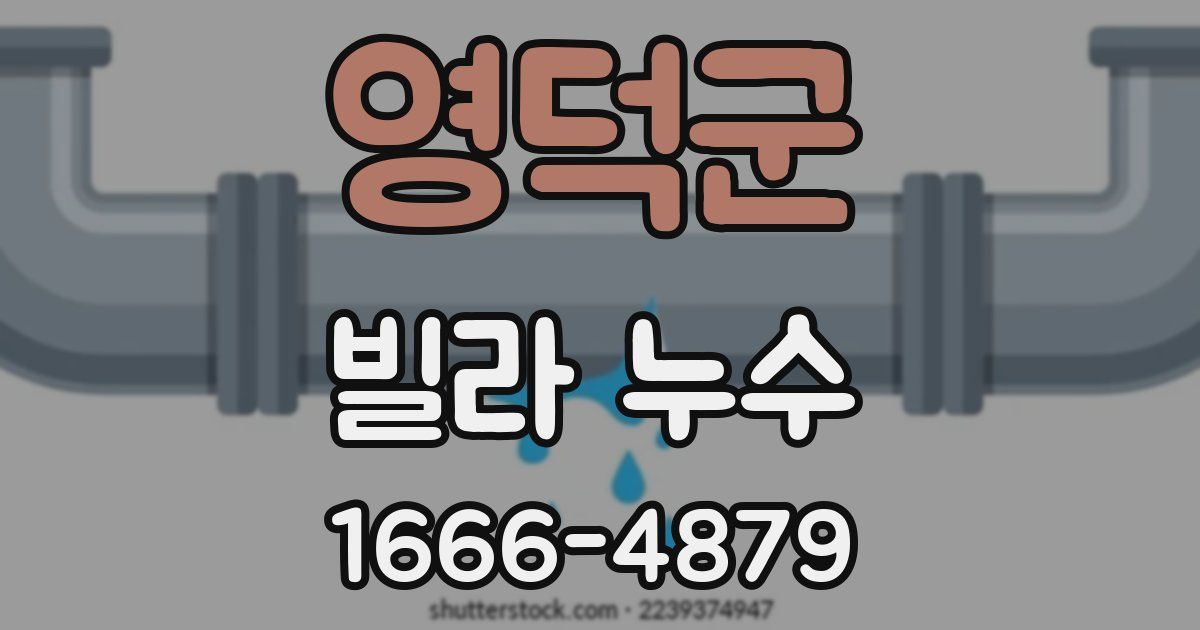 영덕군 빌라 누수