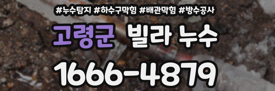 고령군 빌라 누수