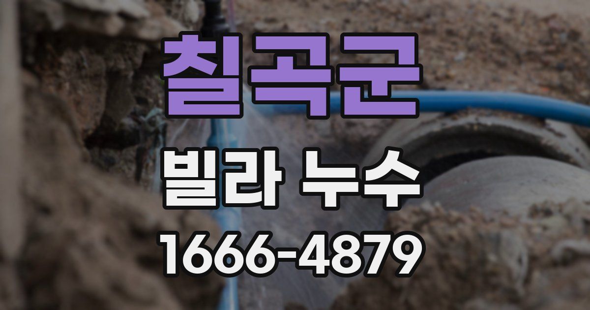 칠곡군 빌라 누수
