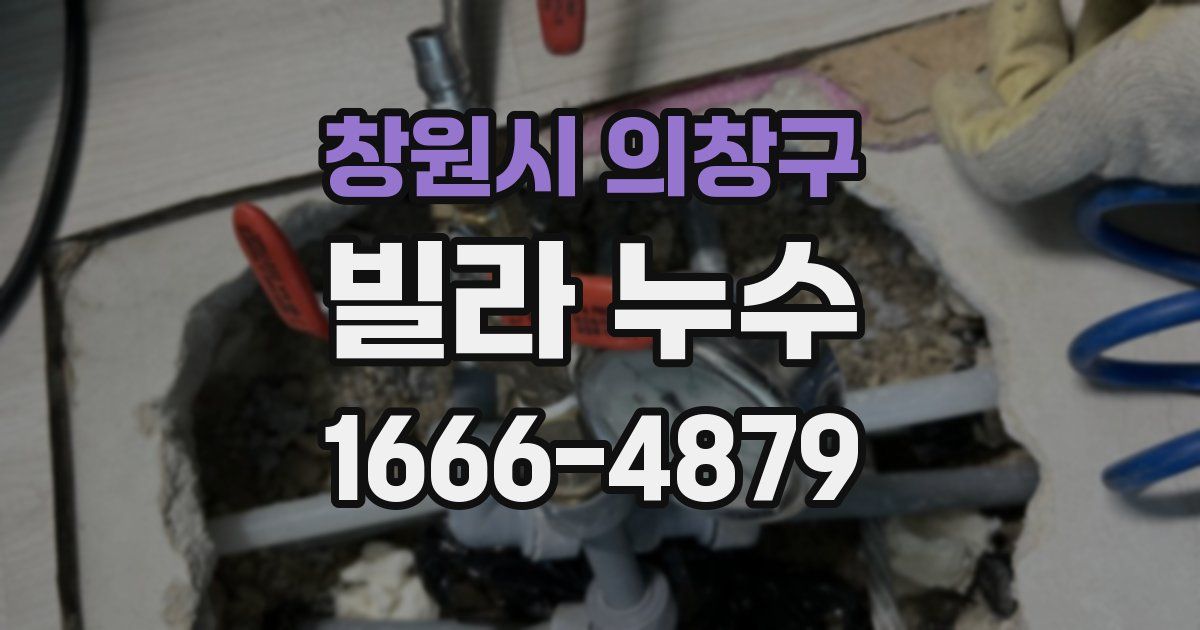 창원시 의창구 빌라 누수