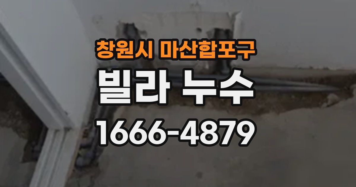 창원시 마산합포구 빌라 누수
