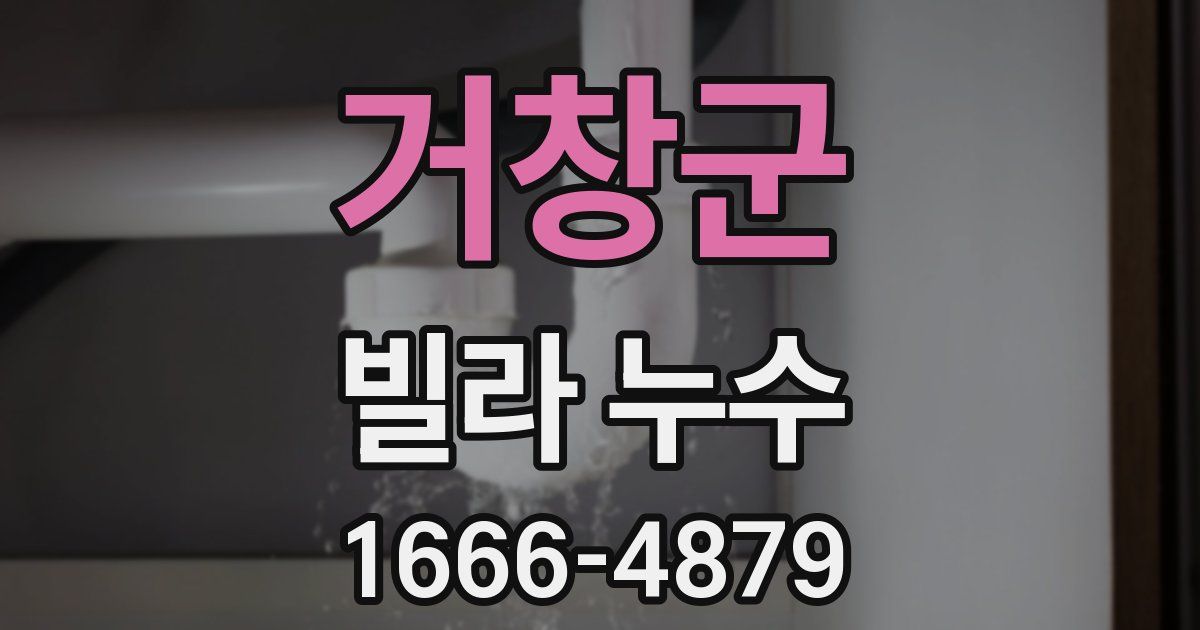거창군 빌라 누수