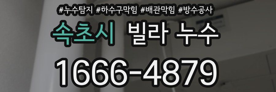 속초시 빌라 누수