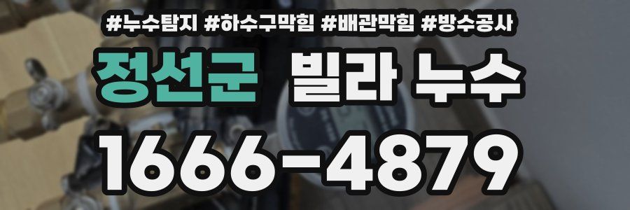 정선군 빌라 누수