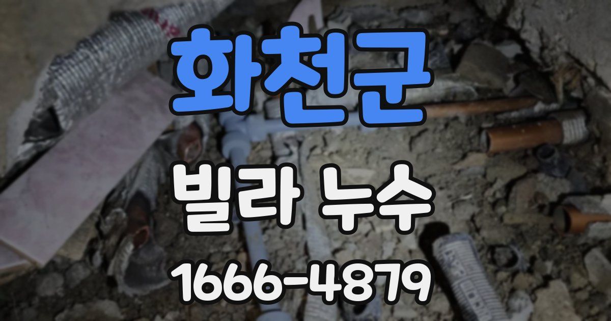 화천군 빌라 누수