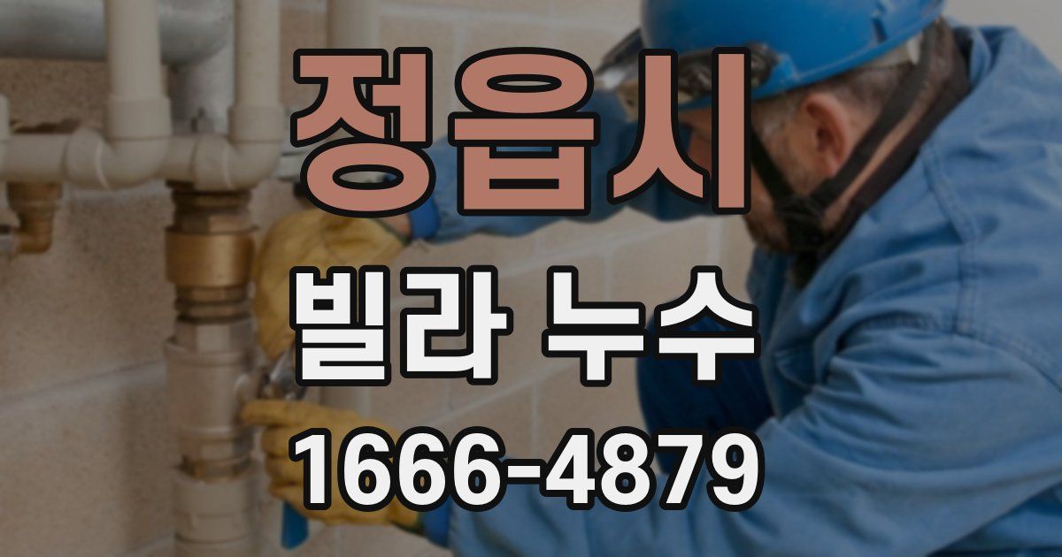 정읍시 빌라 누수
