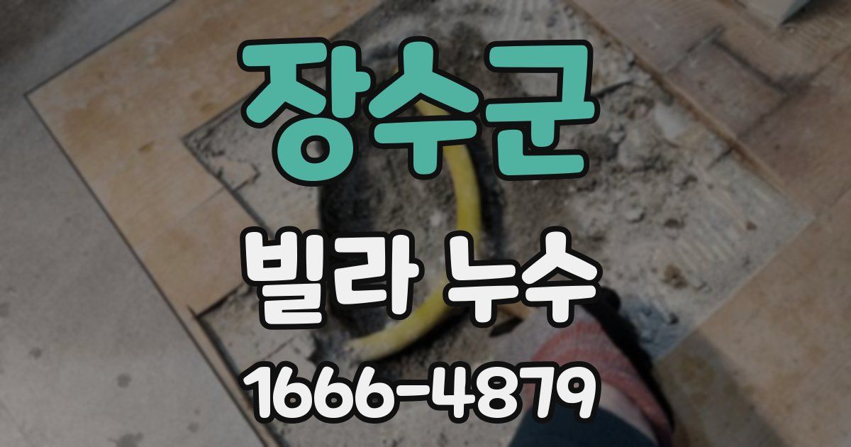 장수군 빌라 누수