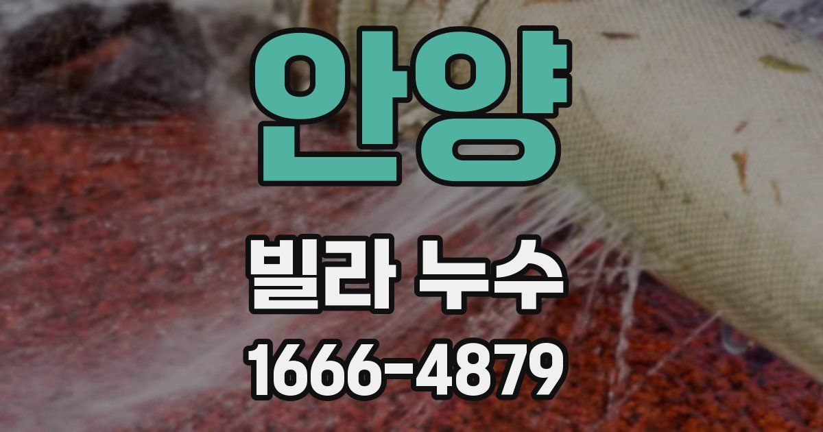 안양 빌라 누수