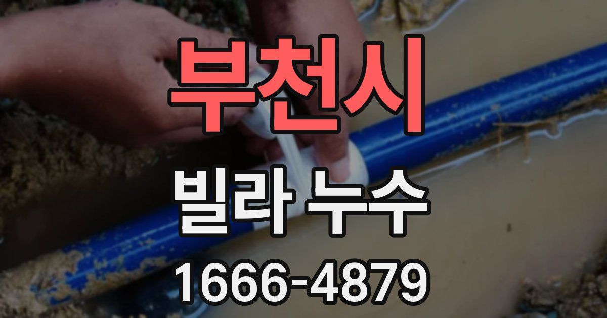 부천시 빌라 누수