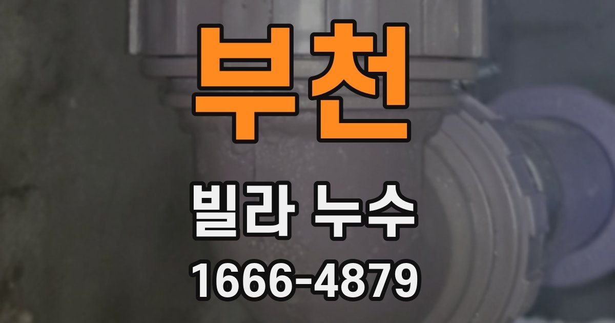 부천 빌라 누수