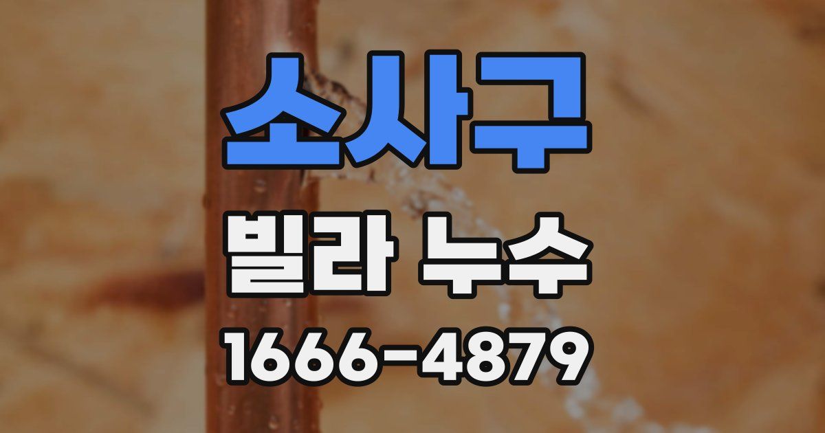 소사구 빌라 누수