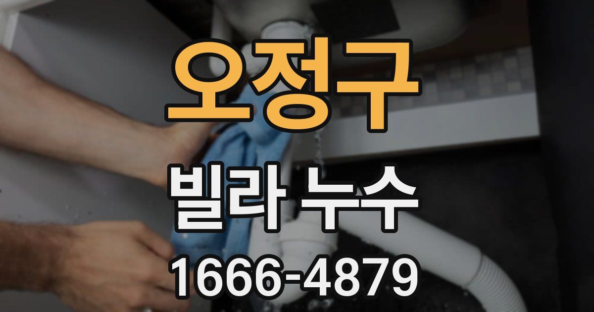 오정구 빌라 누수