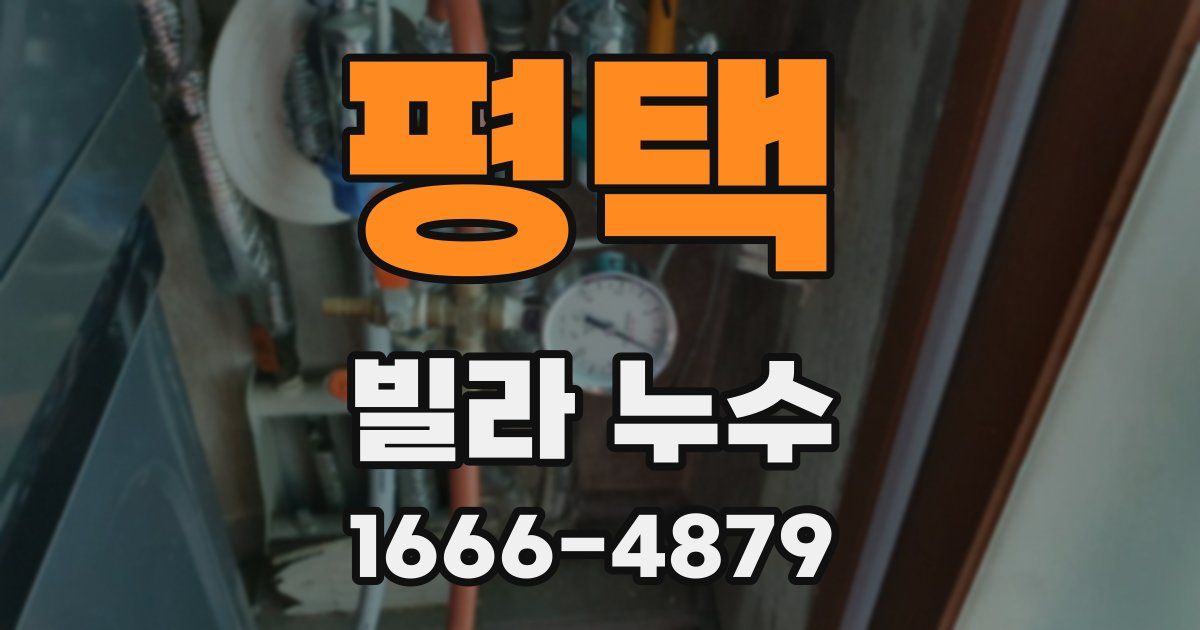 평택 빌라 누수