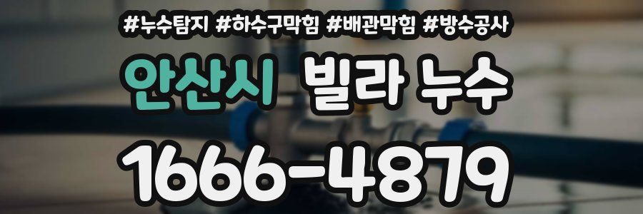 안산시 빌라 누수