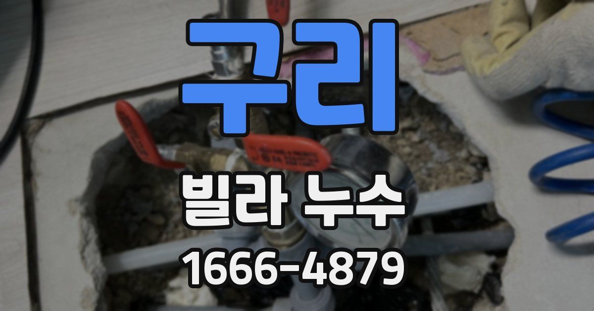 구리 빌라 누수