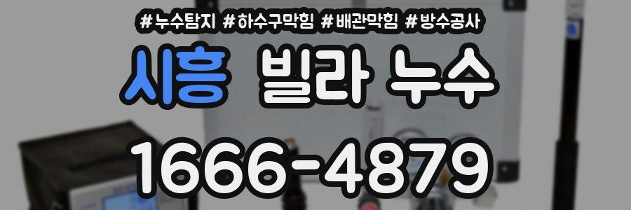 시흥 빌라 누수