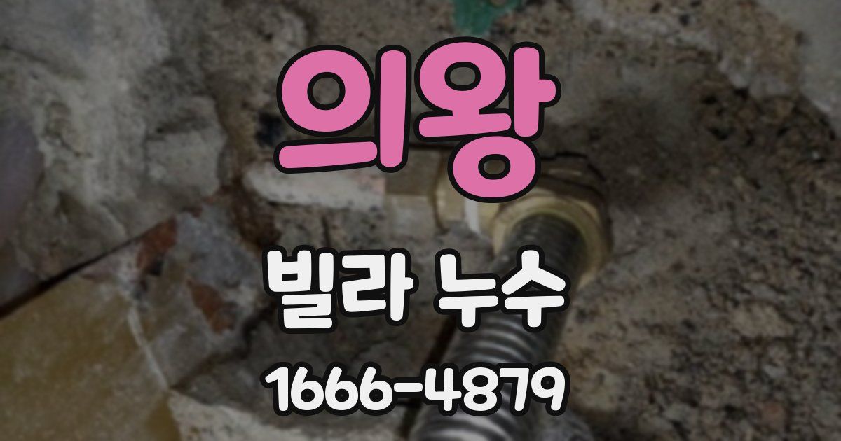 의왕 빌라 누수