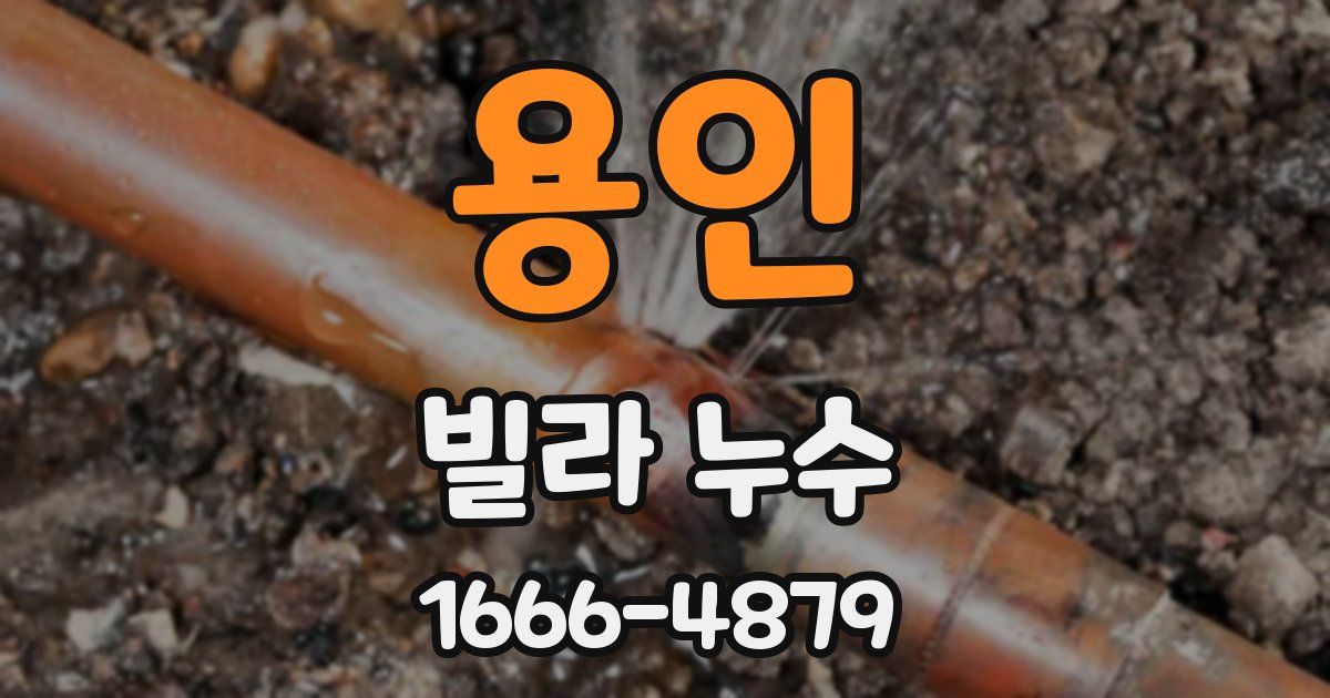 용인 빌라 누수