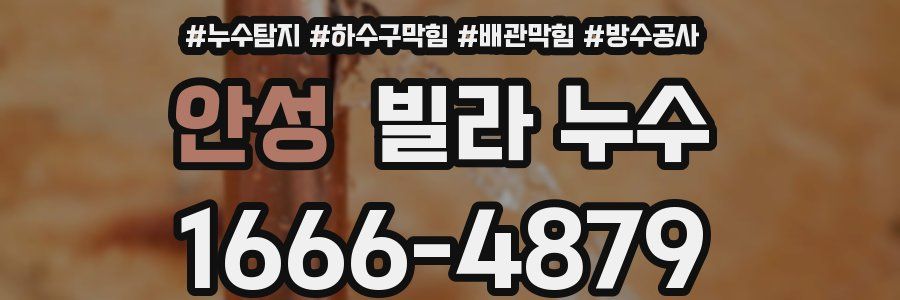 안성 빌라 누수