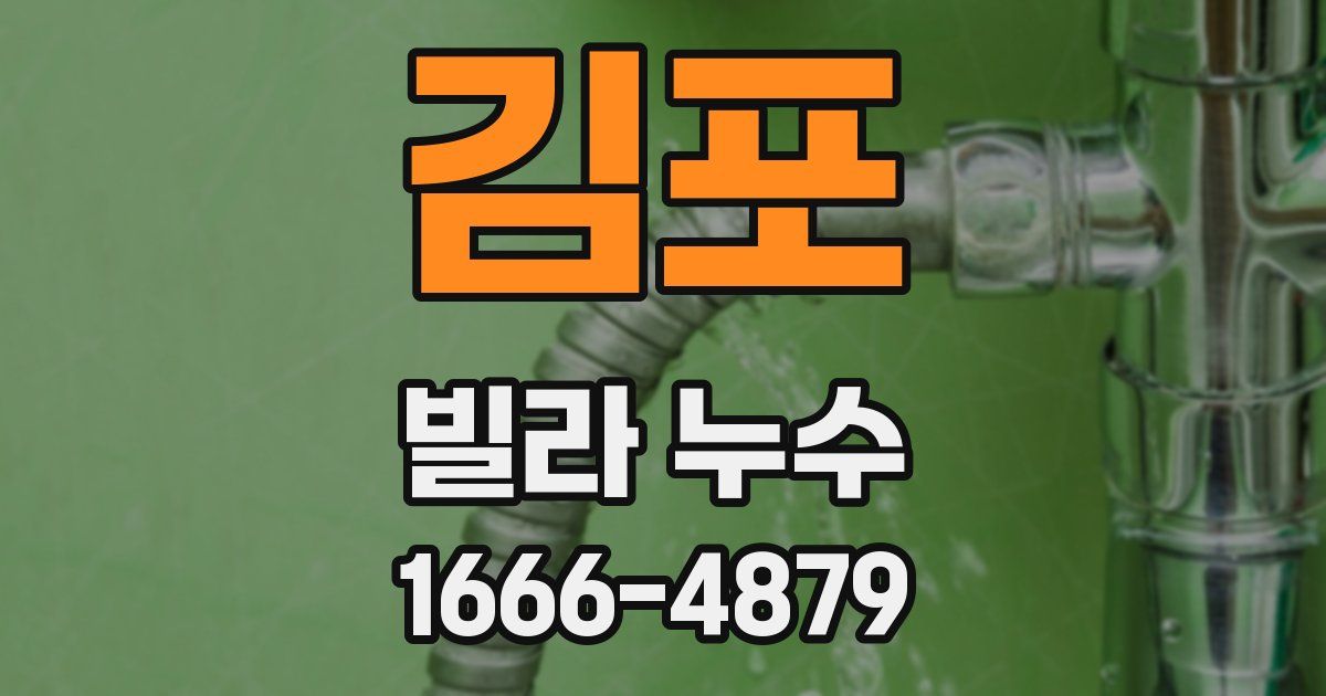 김포 빌라 누수