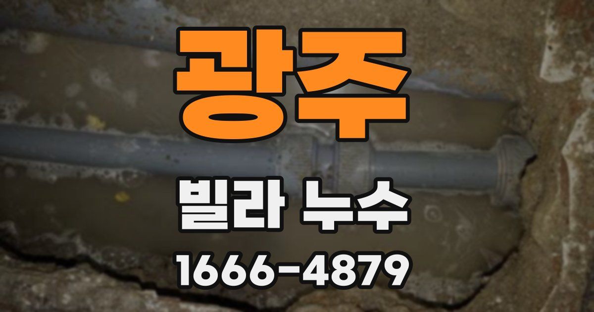 광주 빌라 누수