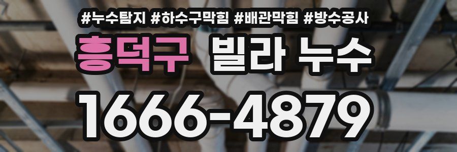 흥덕구 빌라 누수