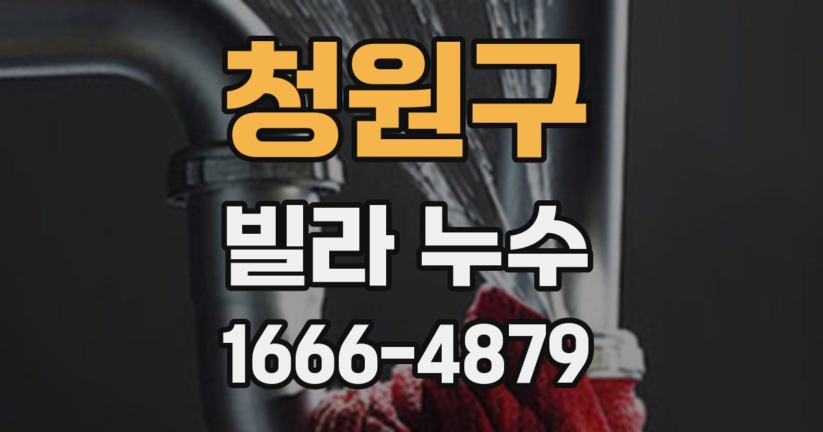청원구 빌라 누수