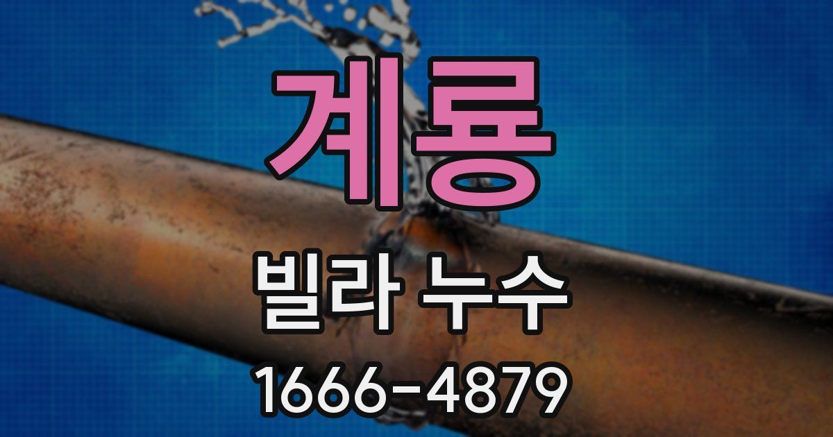계룡 빌라 누수