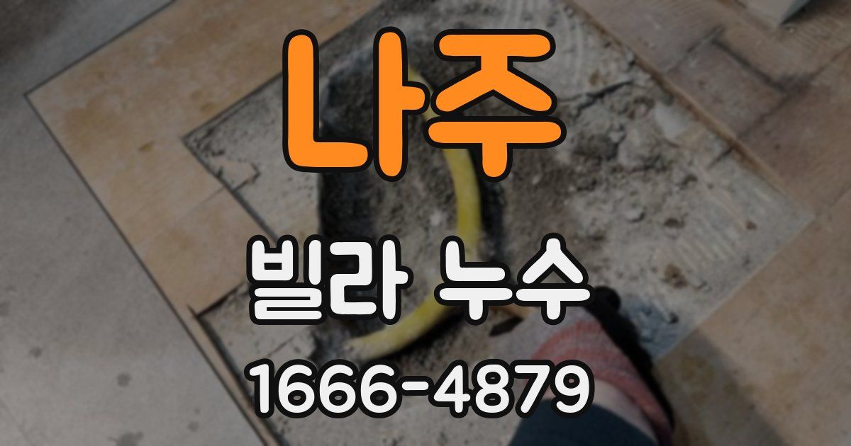나주 빌라 누수