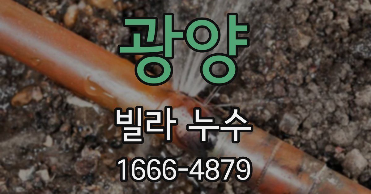 광양 빌라 누수