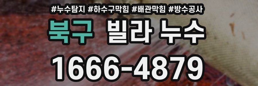 북구 빌라 누수