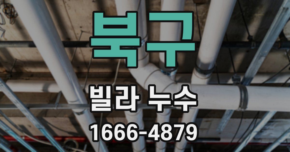 북구 빌라 누수