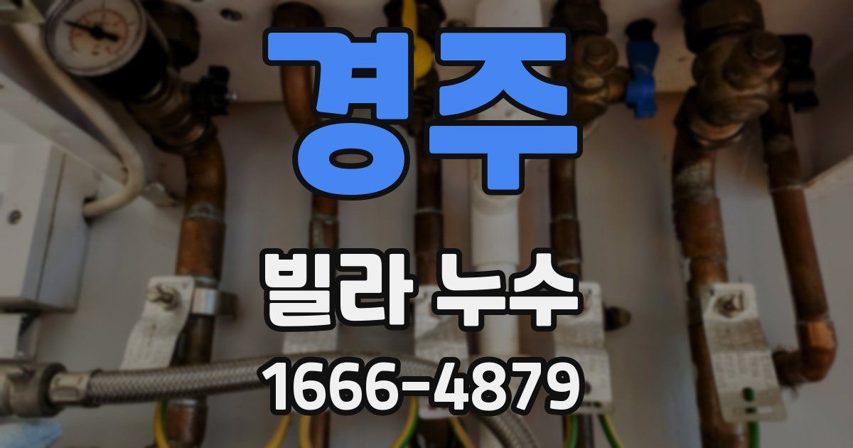 경주 빌라 누수