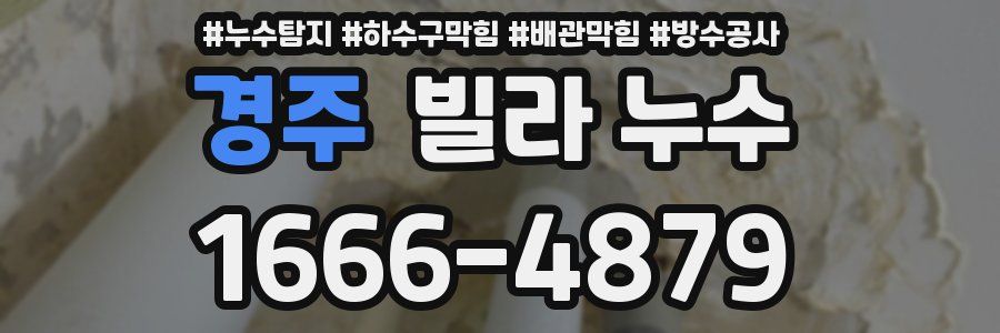 경주 빌라 누수